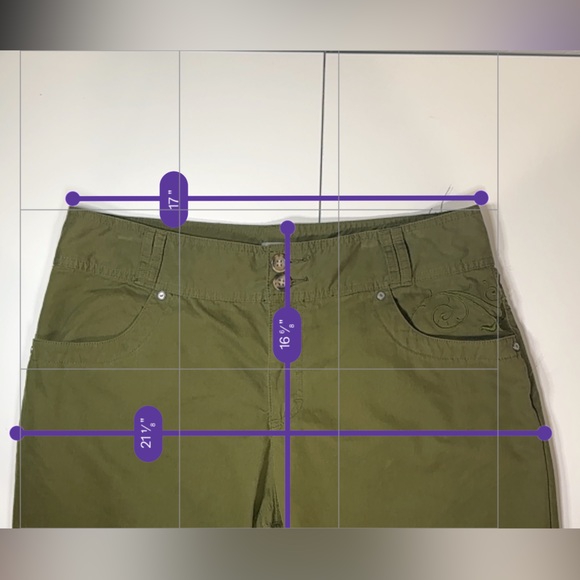 Cabela's Pants Forest Green Size 12 Straight Leg High Waist NEW! - Picture 14 of 16